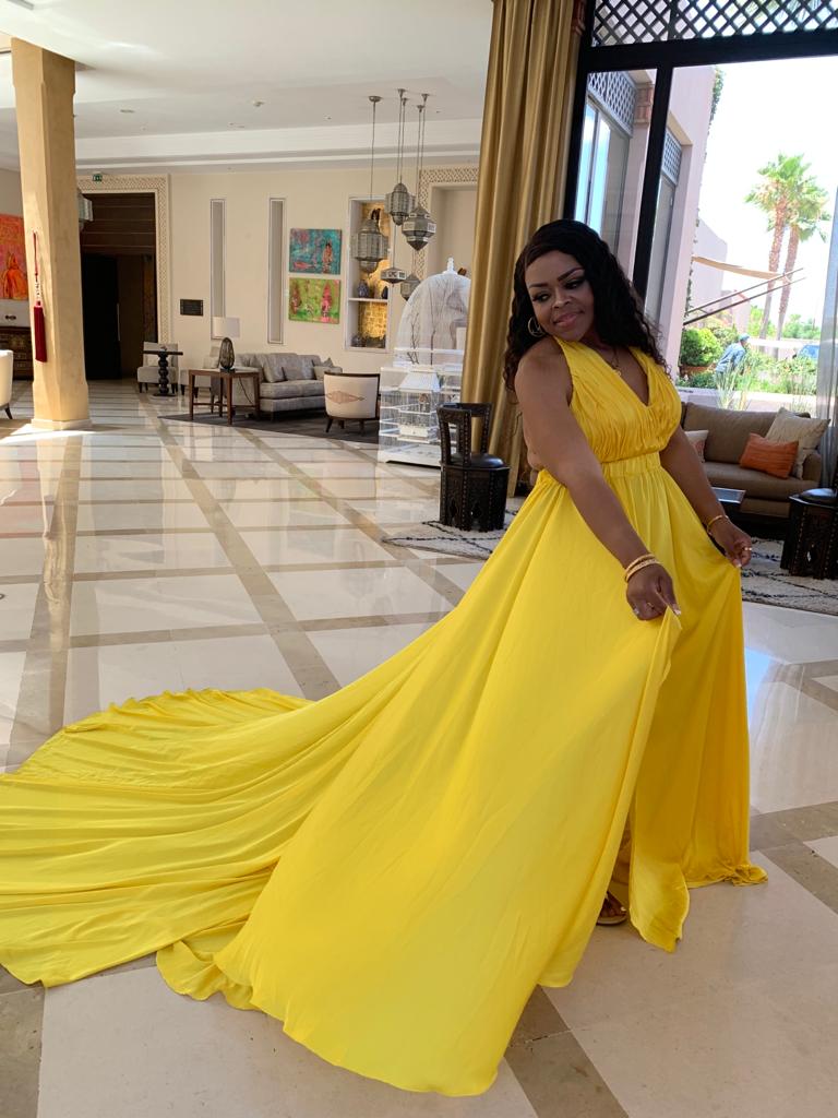 Yellow Floating Gown The Varnell Vault